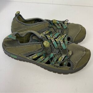 Chaco Green Slip On Water Outdoor Hiking Shoes Lake